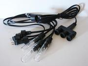 3 tube lights on one power cord