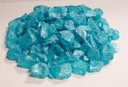 Teal sea glass for fountains or art work