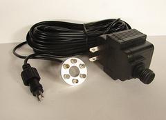 LED white light with 6 bulbs and transformer, in or out of water use